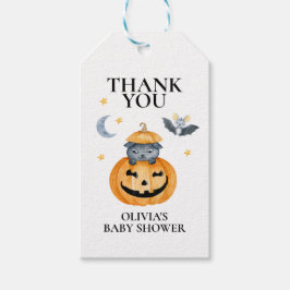 Etiqueta de Favor de Calabaza Jack-O-Lantern para