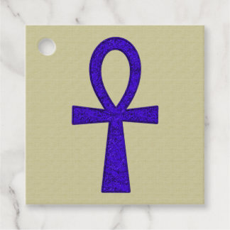 Etiqueta de favor de cuadrado de ángulo azul