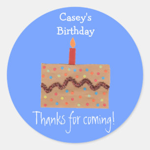 Etiqueta de favor de cumpleaños de Karate Kat Grap