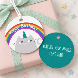 Etiqueta de Favor de Cumpleaños Etiqueta de Agrade