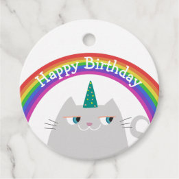 Etiqueta de Favor de Cumpleaños Etiqueta de Agrade