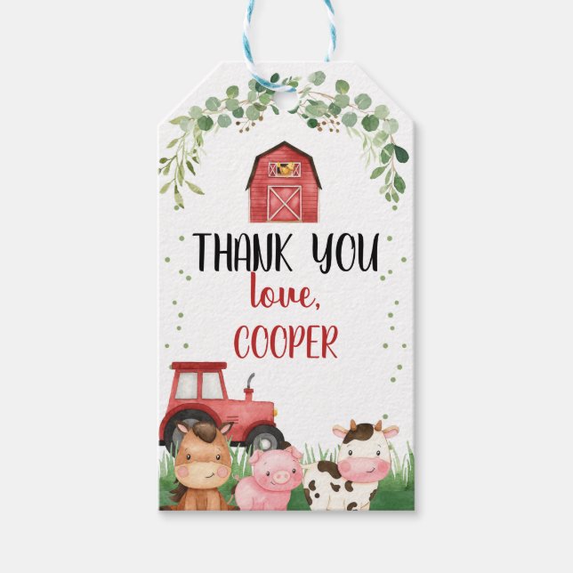 Etiqueta de favor de cumpleaños para los niños del (Anverso)