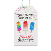 Etiqueta de Favor de Cumpleaños Personalizada de P