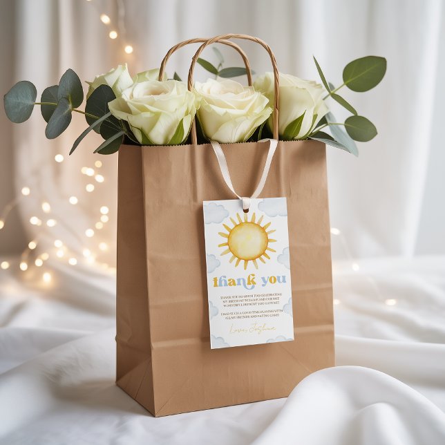 Etiqueta de Favor de Cumpleaños Soleado (Subido por el creador)