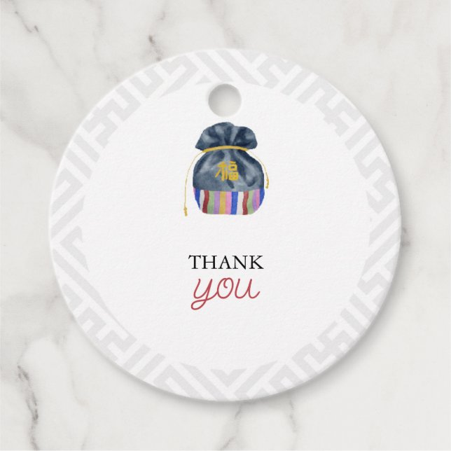 Etiqueta de favor de Doljanchi coreano (Anverso)