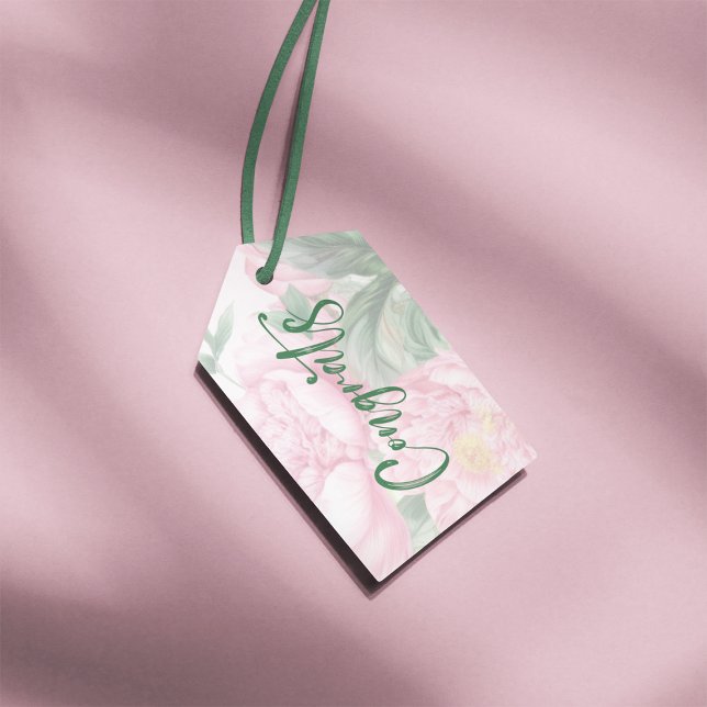 Etiqueta de favor de felicitaciones (Congrats Favor Tag)