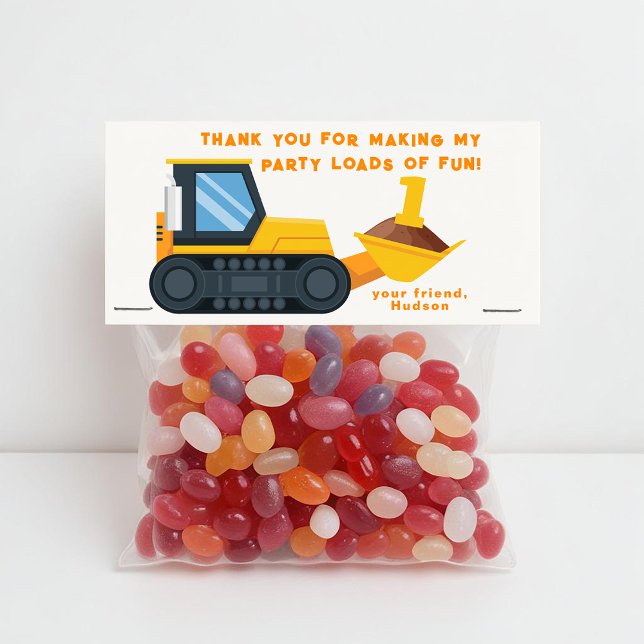 Etiqueta de favor de fiesta de cumpleaños de const (Fun Birthday Favor Tag)