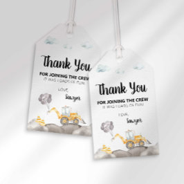 Etiqueta de favor de fiesta de cumpleaños del cami