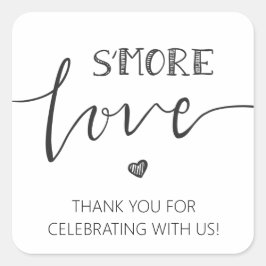 etiqueta de favor de la boda de amor de s.more eti