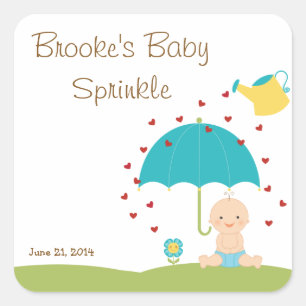 Etiqueta de Favor de la Ducha para Bebé Sprinkle