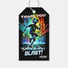 Etiqueta de favor de la fiesta de juegos