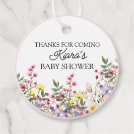 Etiqueta de favor de la fiesta de la ronda de Baby