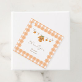 Etiqueta de favor de la Plaza Baby Shower de calab