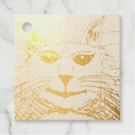 Etiqueta de Favor de Papel de Aluminio