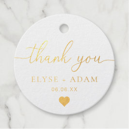 Etiqueta de Favor de Papel de Aluminio de Agradeci