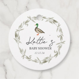 Etiqueta de favor de pato, etiqueta de favor de ma