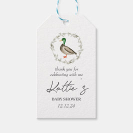 Etiqueta de favor de pato, etiqueta Mallard Favor,