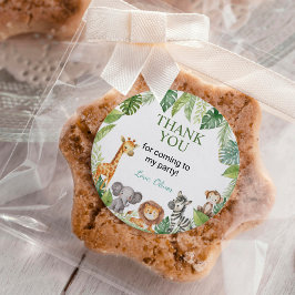 Etiqueta de favor de Pegatina de cumpleaños salvaj