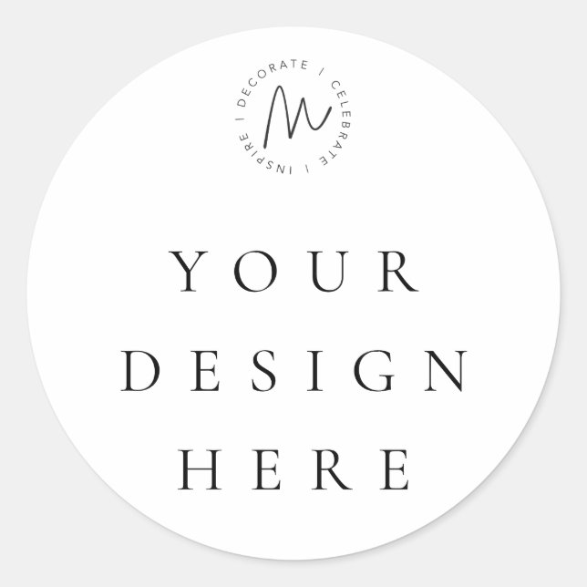 Etiqueta de favor de Personalizado redondo (Anverso)