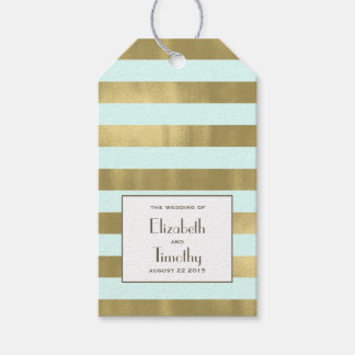 Etiqueta de favor de regalo de franjas de Relieve