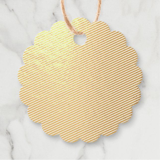 Etiqueta de favor de Relieve metalizado (Anverso)