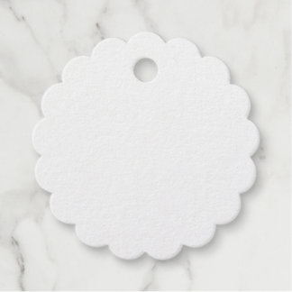 Etiqueta de favor de Relieve metalizado