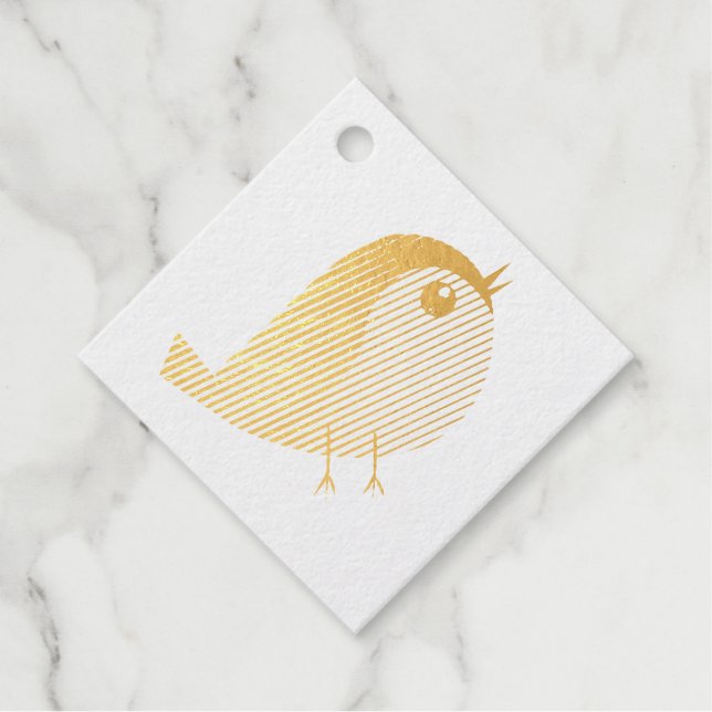 Etiqueta de favor de Relieve metalizado (Anverso)