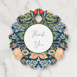 Etiqueta de favor de Strawberry Thief de W Morris