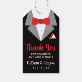 Etiqueta de favor de Tuxedo, etiqueta de Baby Show