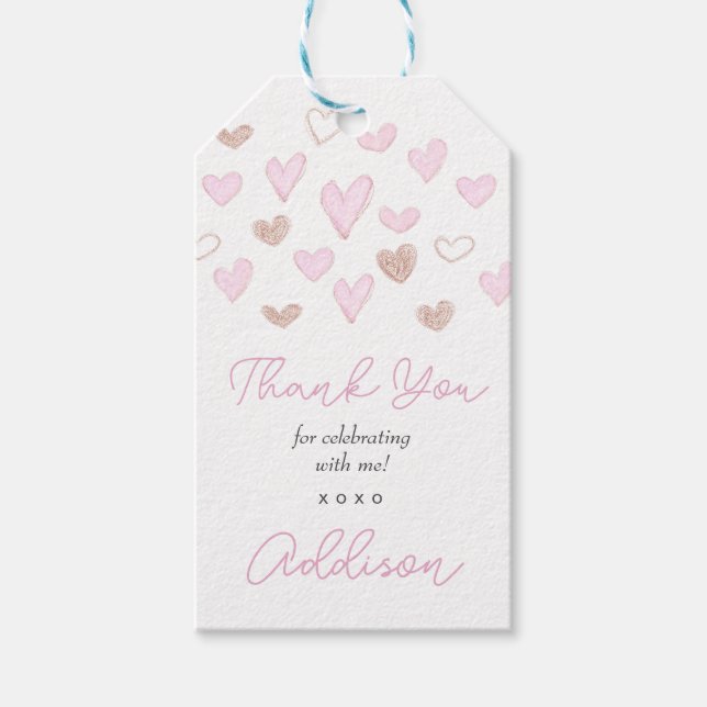 Etiqueta de favor de Valentine (Anverso)