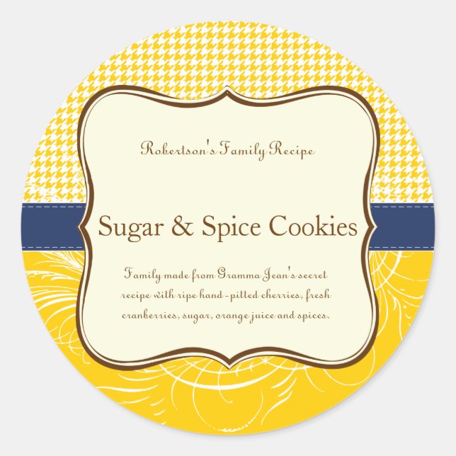 Etiqueta de Favor de Verano (Anverso)