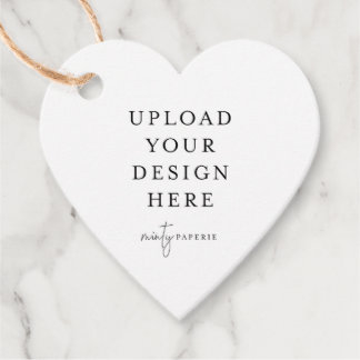 Etiqueta de favor del corazón, etiqueta de regalo