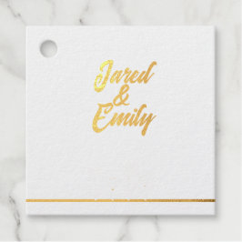 Etiqueta de Favor Dorada