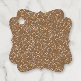 Etiqueta de Favor Dorado Damask Fancy