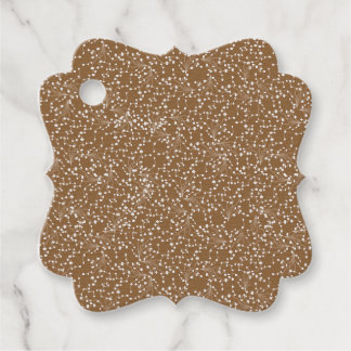 Etiqueta de Favor Dorado Damask Fancy