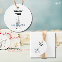 Etiqueta de Favor Náutico Editable De Barco Maríti