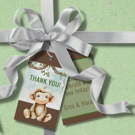 Etiqueta de Favor para Baby Shower de Mono