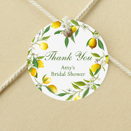 Etiqueta de Favor Redonda Lemon Main Squeeze