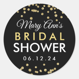 Etiqueta de favores de novia Purpurina de burlas d