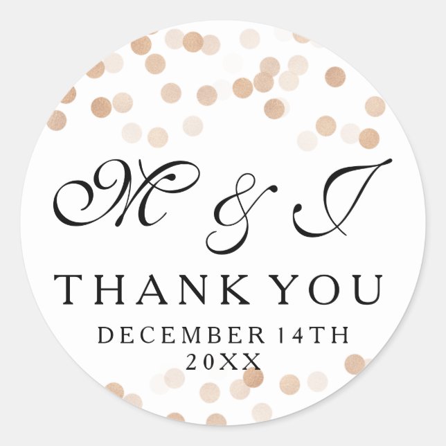 Etiqueta de favorita de bodas Faux Copper Relieve  (Anverso)