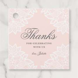 Etiqueta de favoritismo para bebé de encaje de vin