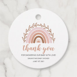 Etiqueta de favorito arcoiris, etiquetas de favor 