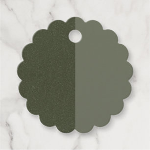 Etiqueta de Favorito de Dos Tonos Verde Musgo – Pe