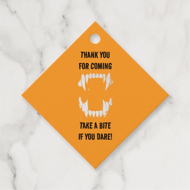 Etiqueta de favorito de Vampire Halloween (Anverso)