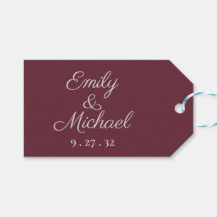 Etiqueta de Favorito Minimalista Script Purple Plu