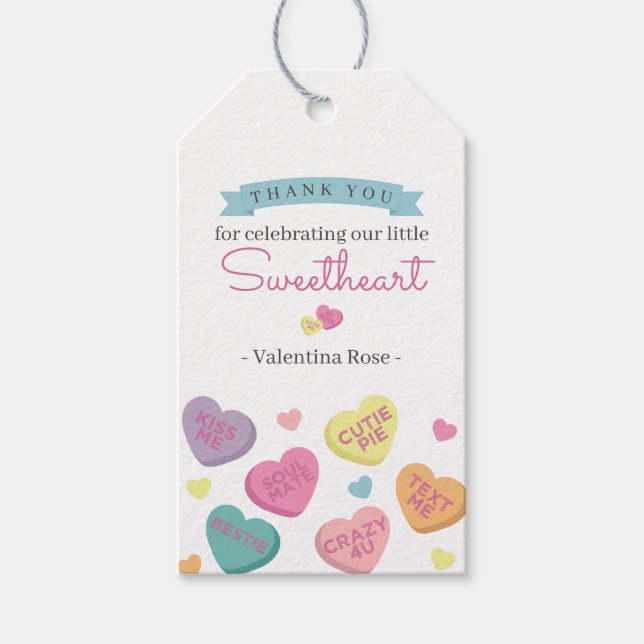 Etiqueta de favorito para cumpleaños o Baby Shower (Anverso)