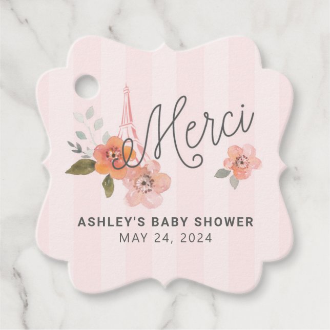 Etiqueta de Favorito Parisino Francés (Anverso)