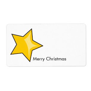 Etiqueta de Feliz Navidad