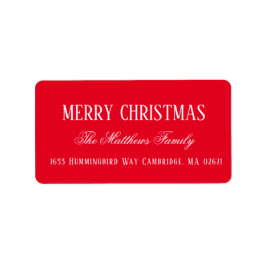 Etiqueta de feriado con letras de Moda navideña