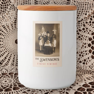 Etiqueta de Fiesta de vintage de vintage de alimen